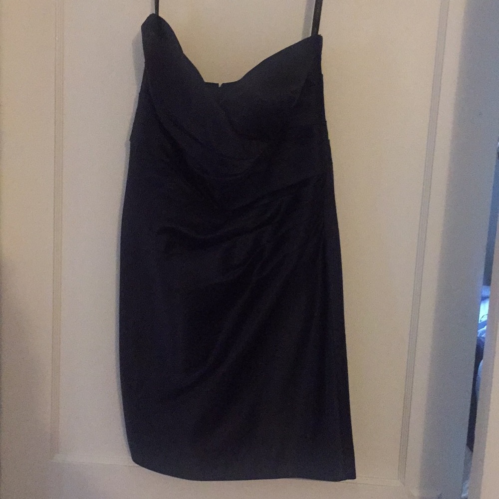 Navy blue bridesmaids dress